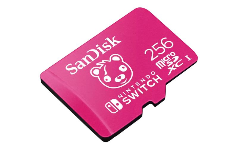 Sandisk 256GB microSDXC Memory Card,Nintendo Switch-Pink