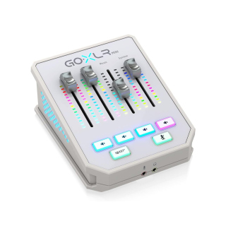 TC Helicon Go XLR Mini Online BroadCast Mixer With USB/Audio Interface And Midas Preamp - White