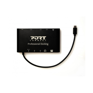 Port Designs TYPE C TRAVEL 1 X 4K ++ Docking Station For Type C 3.1 Gen2