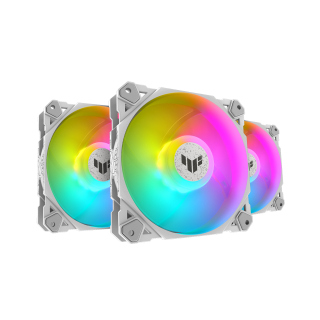 Asus TUF Gaming TF120 ARGB Triple Fan Kit with Controller - White