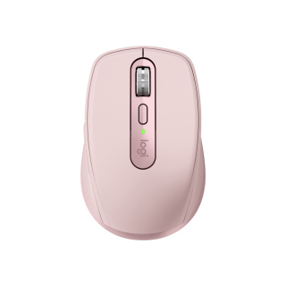 Logitech MX Anywhere 3S Compact Bluetooth Rechargeable Mouse, Up to 70 Days on Full Charge, For PC & Mac - Rose