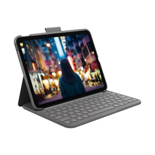 Logitech Slim Folio Keyboard & Case For IPad 10th Generation - Grey