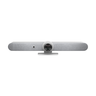 Logitech Rally Bar 4K UHD Conferencing Camera - 6 Beamforming Microphones, PTZ Camera, 2 Speakers - White