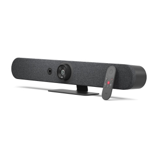 Logitech Rally Bar Mini, All-In-One Video Conferencing Bar 6 beamforming Microphones,PTZ camera, 3 speakers, AI Viewfinder - Graphite