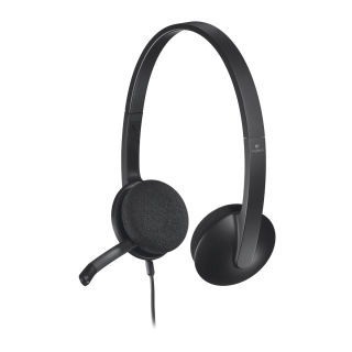 Logitech H340 USB Computer Headset - Black