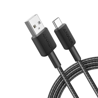 Anker 322 USB-A to USB-C Cable Braided (1.8m/6ft) -Black