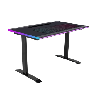 Cooler Master GD120 ARGB 30th Anniversary Edition Gaming Desk with Smart Ambiance Lighting Cable Management Water-Resistant MousePad -Black