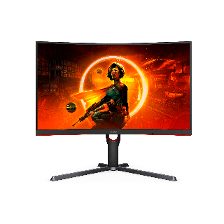 AOC CQ27G3Z 27 Inch 240Hz QHD 0.5ms HDMI 2.0 Curved Gaming Monitor - Black