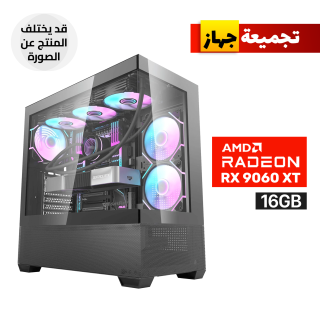 Gaming PC RYZEN 5-9600X Processor, B850M Motherboard, 16GB RAM DDR5, 1TB SSD NVMe, Asus Dual AMD Radeon RX 9060 XT 16GB, L240 Liquid Cooler, 750 WATT BRONZ PSU, Aigo DarkFlash DS900 Air Case 6x RGB Fans, USB Wi-Fi Adapter, Windows 11 Pro (License)
