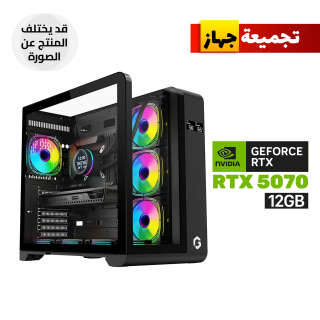 Gaming PC - Intel Core i7-14700F Processor, B760M WIFI DDR5 MotherBoard, 16GB D5 RAM, 1TB NVMe SSD, RTX 5070 12GB VGA, 850 Watt GOLD PSU, AZZA L240 Liquid Cooler, GameOn Infinity Midnight Series Case Black with 4 Fans, Windows 11 Pro License
