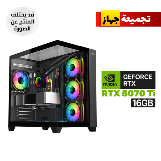 Gaming PC Ryzen 7 9800X3D Processor, Gigabyte X870 WiFi D5 Motherboard, 32GB DDR5 (6000) RAM, 1TB NVMe Gen-4 SSD, RTX 5070 Ti 16GB VGA, 850 WATT GOLD PSU, L360 Liquid Cooler, Sharx Profin GX700 Mid Tower Case Blk, Windows 11 Pro License