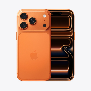 iPhone 17 Pro Max 256GB Cosmic Orange, 6.9‑inch OLED 120Hz Display, 48MP Pro Fusion + 18MP Center Stage Camera, A19 Pro chip, Dual eSIM, IP68 Water Resistance, iOS 26 (Apple Official 1 Year Warranty)
