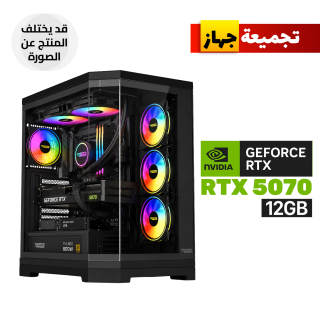 Gaming PC AMD Ryzen 5 9600X Processor, B650M Motherboard, 16GB D5 RAM, 1TB NVMe SSD, RTX 5070 12GB GPU, L240 Liquid Cooler, 800W PSU, Twisted Minds Vanguard Mid Tower ATX Case with 4 Fans, Windows 11 Pro (License)