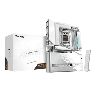 GigaByte AMD X870 AORUS STEALTH ICE Gaming Motherboard