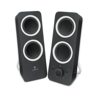Logitech Z200 Multimedia Speakers with Stereo Sound - Midnight Black
