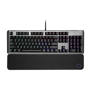 Cooler Master CK550V2 Full RGB Mechanical Wired Gaming Keyboard With Wrist Rest Tactile Clicky Blue Switch