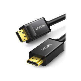 UGreen Displayport Male to HDMI Male Cable 1m - Black