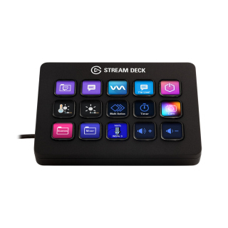 Elgato Stream Deck MK.2 Full-Size Wired Keypad with 15 Customizable LCD keys - Black