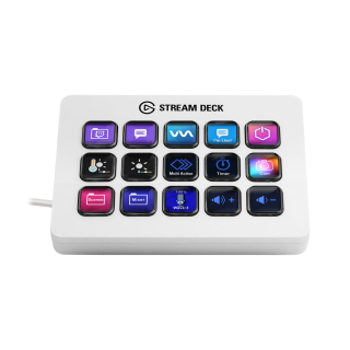 Elgato Stream Deck MK.2 Full-Size Wired Keypad with 15 Customizable LCD keys - White