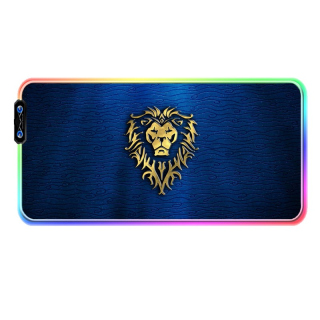 GAMEON LED Luminous Gaming Mousepad With RGB Lighting (900x400x3mm) - Alliance Flag of Victory Edition