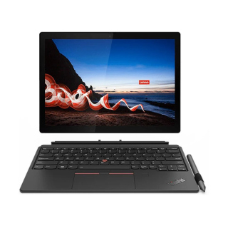 Lenovo ThinkPad X12 Detachable Gen 1 - 12.3" FHD+ Multi-Touch Scree, i7-1180G7 Processor, 16GB RAM, 512GB NVMe M.2 SSD, Windows 10 Pro, Arabic/English Keyboard - Black