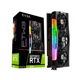 EVGA GeForce RTX-3090 24GB FTW3 Ultra GDDR6X Gaming Graphic Card iCX3 Cooling,ARGB LED,Metal Backplate