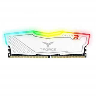 TeamGroup T-Force DELTA RGB 8GB DDR4 3200MHz CL16 Desktop Memory - White