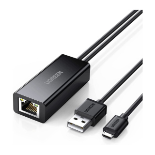 Ugreen Ethernet Adapter For TV Stick - Black