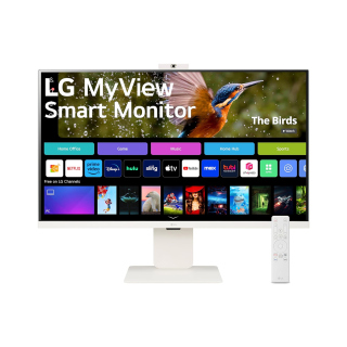 LG MyView Smart Moniter 32" 4K UHD IPS Display 60Hz 5ms (GTG) USB Type-C 90W Built-in FHD Webcam & Speaker Work With Apple Airplay