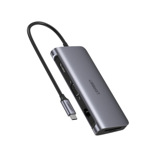 UGreen CM179 USB Type C Multifultional Adapter - Gray