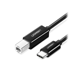 UGreen US241 USB-C to USB-B 2.0 Printer Cable 2m - Black