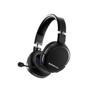 SteelSeries Arctis 1 Wireless/USB-C Gaming Headset Detachable ClearCast Noise Cancelling Mic For PC,PS5/PS4,Switch & Android-Black
