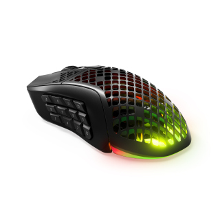 Steelseries AEROX 9 Ultra Light Weight Mmo Moba Wireless Gaming Mouse With 18 Buttons - Black