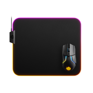 Steelseries QcK Prism Cloth RGB Gaming MousePad (Medium)