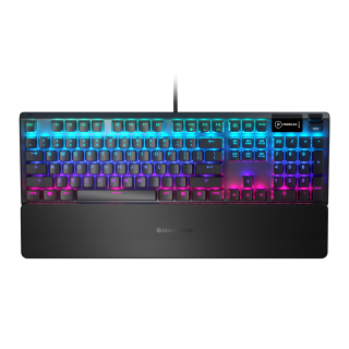 SteelSeries Apex 5 Hybrid RGB Mechanical Gaming Keyboard Illumination OLED (Hybrid Blue Switch)