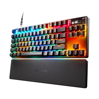SteelSeries Apex Pro TKL Wired Esports RGB Gaming Keyboard with OmniPoint 2.0 Switches & OLED Smart Display - Black