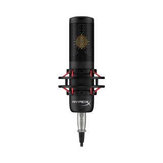 HyperX ProCast Gold-SputteredLarge Diaphragm Condenser XLR Connection Microphone Built in Anti Vibration Shock Mount Black, Cable/Mixer not included