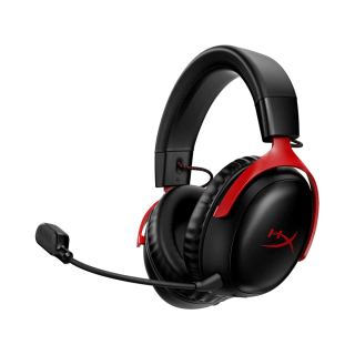 HyperX Cloud III Wireless Gaming Headset for PC, PS5, PS4, Nintendo Switch (Black/Red)