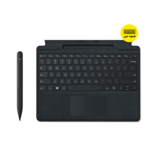 Microsoft Surface Pro Signature Keyboard With Slim Pen 2  (English/Arabic Keyboard) - Black