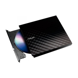 Asus External Slim 8X DVD+RW Optical Drive - Black 