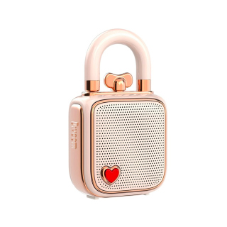 Divoom LoveLock Portable Bluetooth Speaker Mini Cute Retro Stylish Design 5W Sound Box - Pink