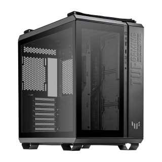 Asus TUF Gaming GT502 Mid Tower Steel Plastic TG Front Side &amp; Left Side Tempered Glass Panel Case - Black