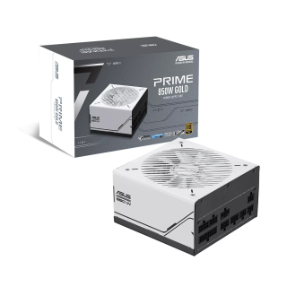 Asus Prime 850W Gold ATX 3.0 Compatible, Fully Modular Power Supply - White