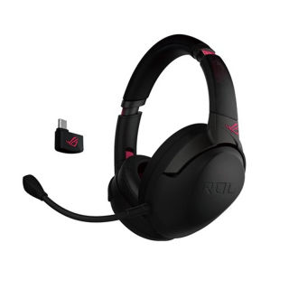 Asus ROG Strix GO 2.4 Electro Punk USB-C/Wireless A1 Noise-Canceling Gaming Headset For PC,PS5 & Switch