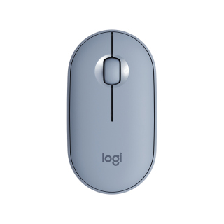 Logitech Pebble M350 Wireless Ambidextrous Mouse - Blue/Grey