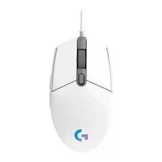 Logitech G203 Light Sync RGB 8000 DPI Wired Gaming Mouse White