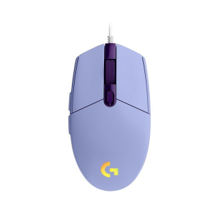 Logitech G203 LIGHTSYNC RGB Wired Gaming Mouse - Lilac