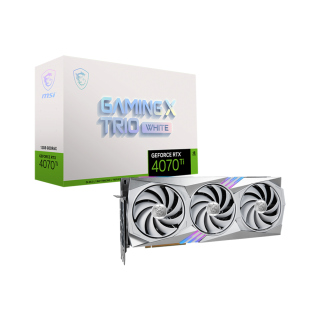 MSI GeForce RTX 4070 Ti GAMING X TRIO WHITE 12GB Graphics Card