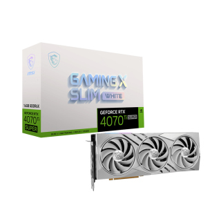 MSI GeForce RTX 4070Ti Super Gaming X Slim 16GB GDDR6X Graphic Card - White