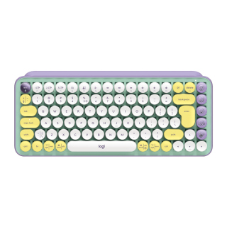 Logitech Pop Keys Wireless Mechanical Keyboard - Green/White